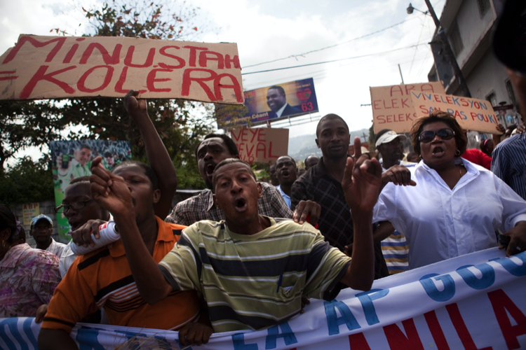 Haitian Presidential Candidates March In Port-au-Prince