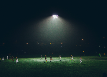 Soccer at night