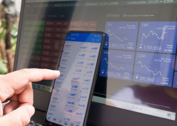 Index trading using smartphones and laptops.