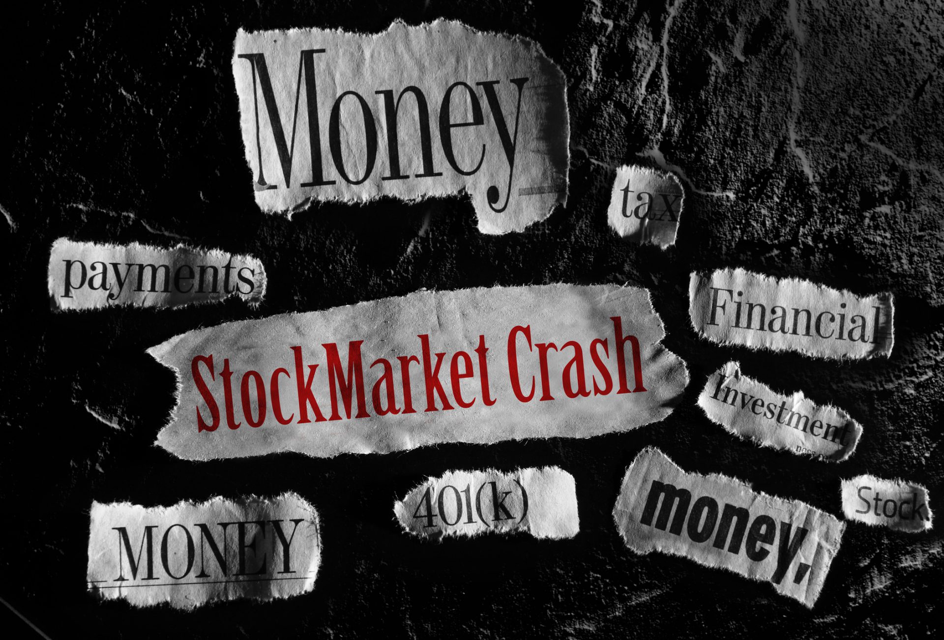 Financial related news items with Stock Market Crash headline