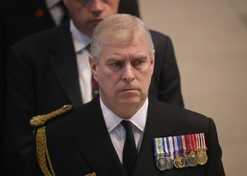 MANCHESTER, ENGLAND - JULY 01: Prince Andrew, Duke of York, attends a commemoration service at Manchester Cathedral marking the 100th anniversary since the start of the Battle of the Somme. July 1, 2016 in Manchester, England. Services are being held across Britain and the world to remember those who died in the Battle of the Somme which began 100 years ago on July 1st 1916. Armies of British and French soldiers fought against the German Empire leading to over one million lives being lost. (Photo by Christopher Furlong - WPA Pool/Getty Images)