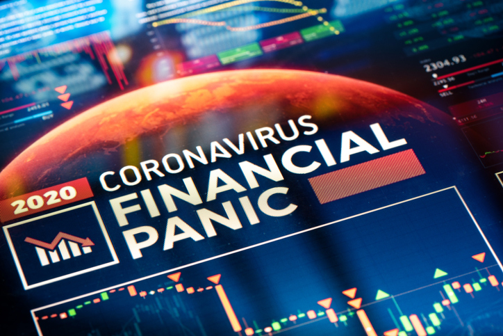 Coronavirus Financial Panic. Global stats & charts visualising financial crisis panic.