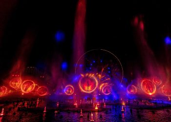 On Jan. 27, 2023, “World of Color – ONE” will debut at Disney California Adventure Park in Anaheim, Calif., as part of the Disney100 anniversary celebration at the Disneyland Resort. This nighttime spectacular by Disney Live Entertainment tells the powerful story of how a single action – like a drop of water – creates a ripple that can grow into a wave of change. Paradise Bay is transformed with a dazzling array of fountains, lighting, lasers, fog and flame effects, harmonized with songs and stori
