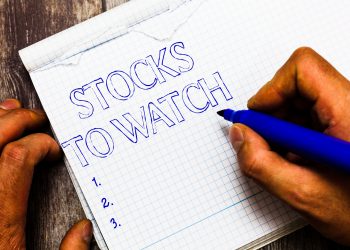 Handwriting text writing Stocks To Watch. Concept meaning being heavy broker and watch every increase decrease