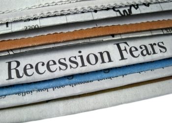 News paper headline Recession Fears