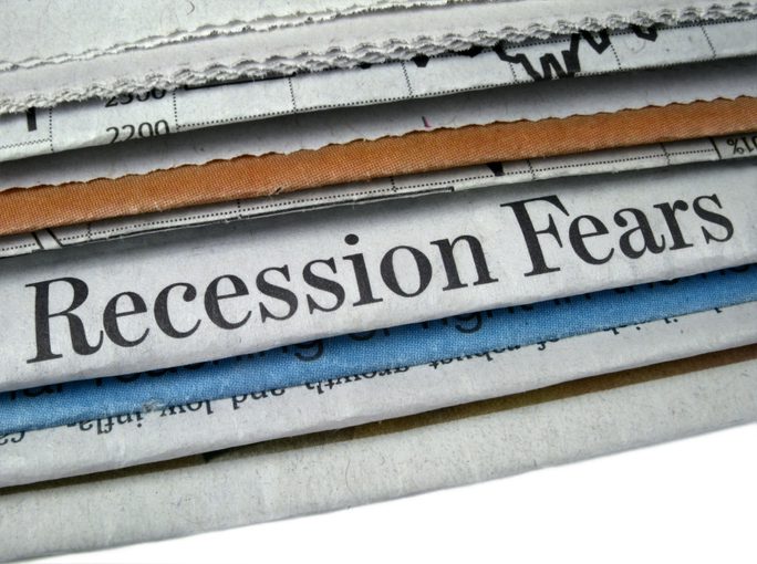 News paper headline Recession Fears