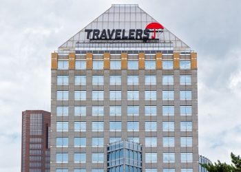 St. Paul, United States - June 28, 2014: ST PAUL, MN/USA - JUNE 28, 2014: The Travelers Companies Corporate Headquarters.  Travelers is a personal and commercial property casualty insurance company.