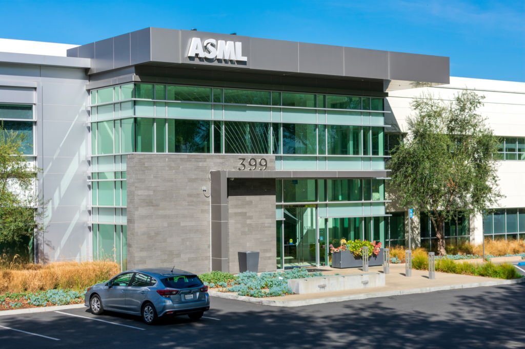 ASML headquarters in Silicon Valley. ASML, a Dutch company, is the largest supplier in the world of photo-lithography systems for the semiconductor industry - San Jose, CA, USA - 2020