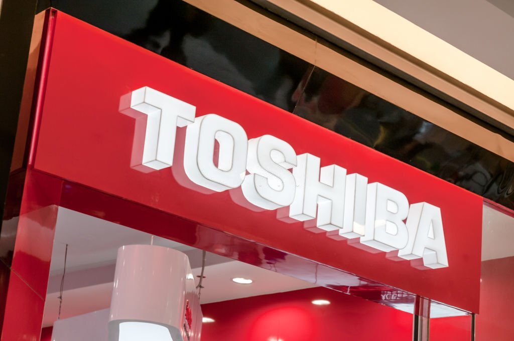 "Bangkok, Thailand - May 11, 2012: Photograph of a Toshiba shop in Bangkok, Thailand. Toshiba is a Japanese multinational technology company"