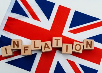 Word inflation on British flag.