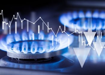 two gas burners and price reduction concept chart