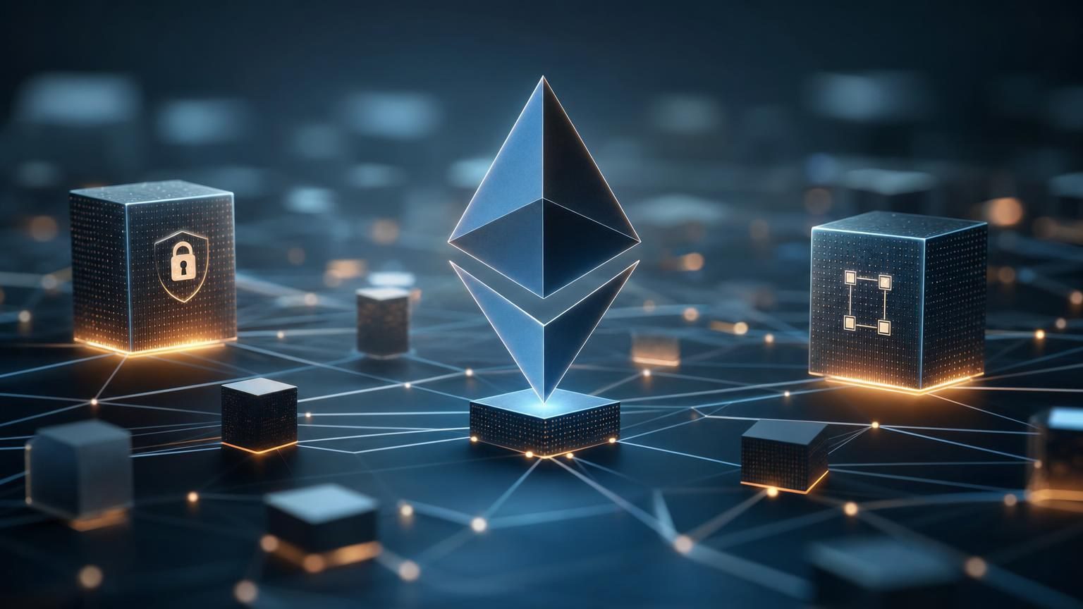 Схема транзакции Ethereum: кошелёк подписывает операцию, сеть расходует gas, а смарт-контракт изменяет состояние блокчейна